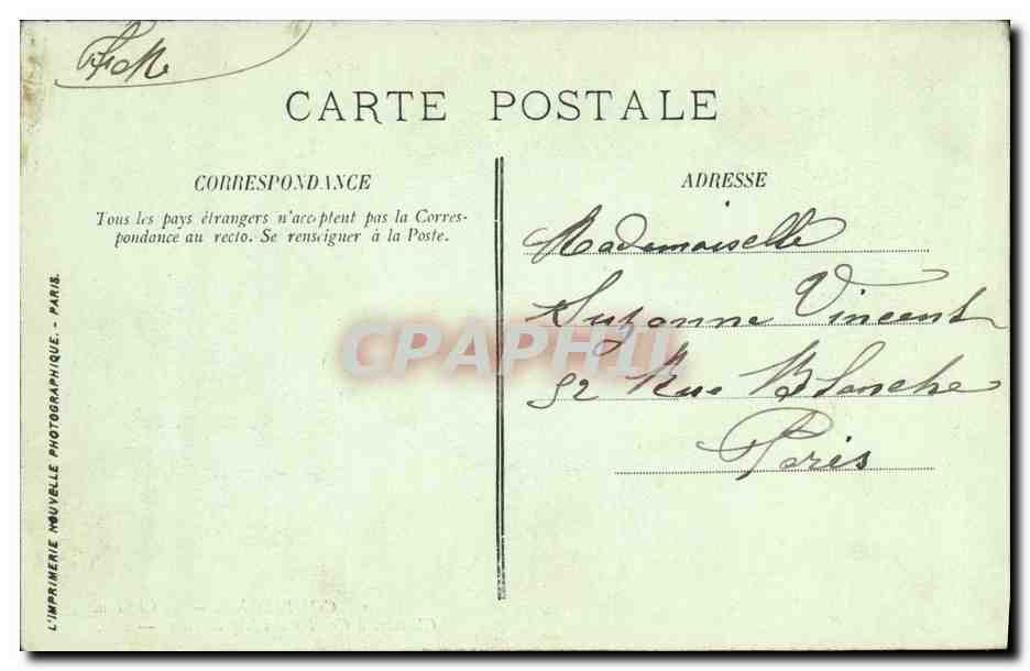 CPA Compiegne Le Chateau Chambre a coucher des imperatrices — Rückseite