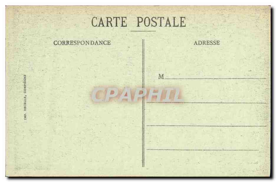 CPA Compiegne Interieur du Palais La Salle des Gardes — Verso