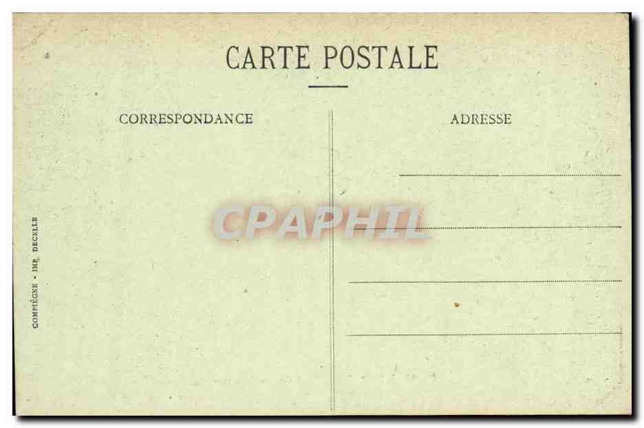 CPA Compiegne Palais De Salle des Colonnes — Verso
