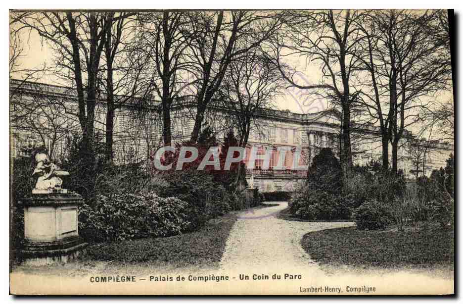Compiègne — Palais de Compiègne — Un Coin du Parc — Lambert-Henry, Compiègne