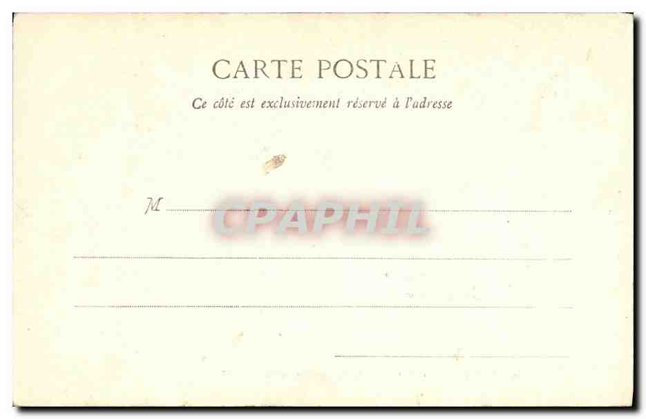 CPA Compiegne Le Chateau Chambre a Coucher de Napoleon III — Rückseite
