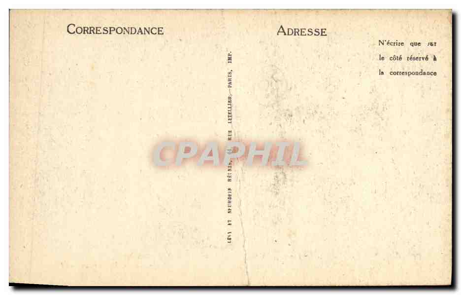 CPA Compiegne Le Chateau Chambre a Coucher de Napoleon 1er — Verso