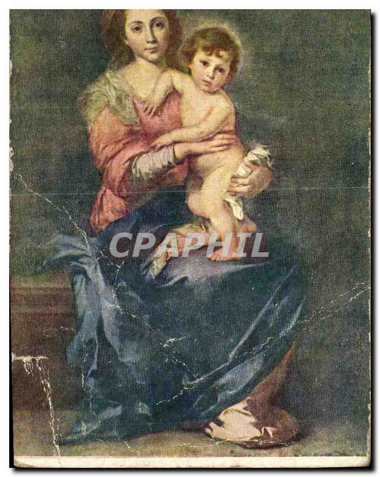 CPA Bart Murillo La Madonna col Figlio