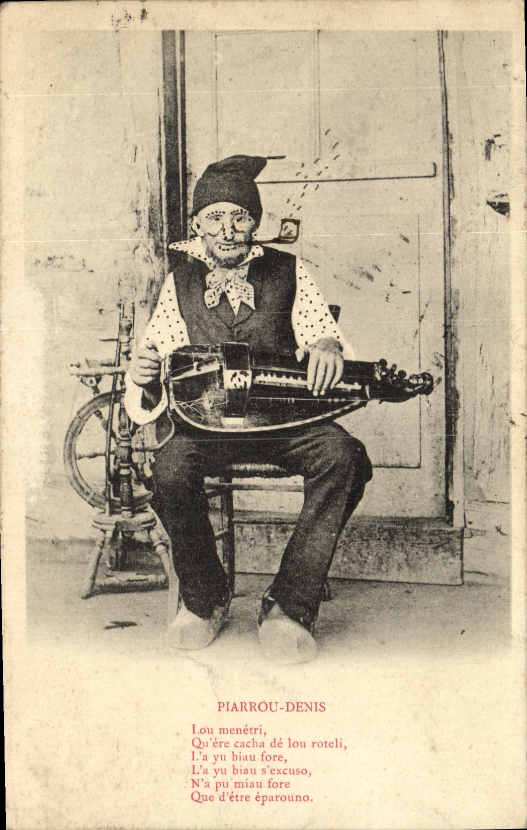 Piarrou-Denis — musicien jouant de la mandoline — éditeur non visible