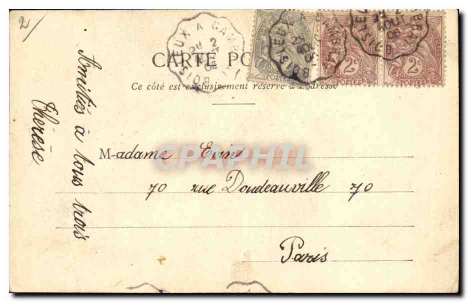 CPA Petites Bonnes Soeurs La protection Enfants — Rückseite