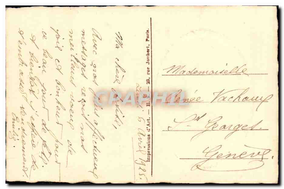 CPA Fantaisie Couple Lamartine — Rückseite