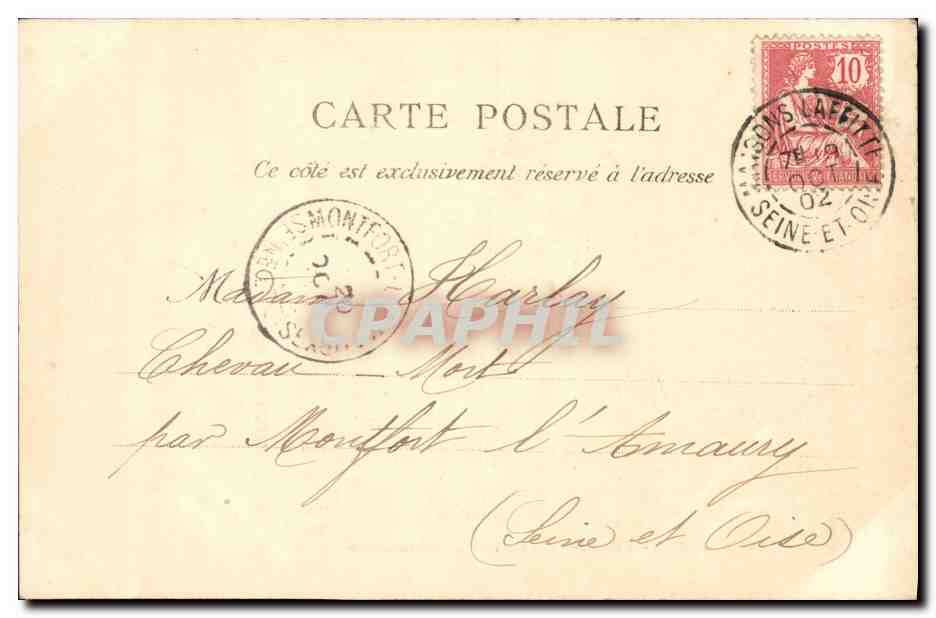 CPA Paris Buttes Chaumont La Passerelle — Rückseite