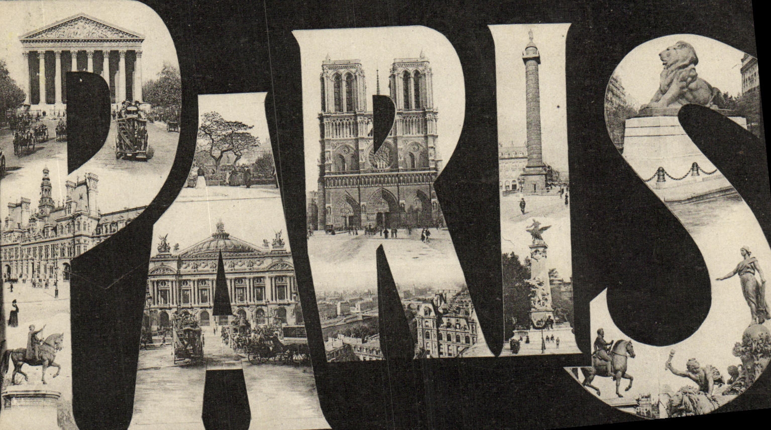 CPA Paris Souvenir Notre Dame Opera Madeleine 