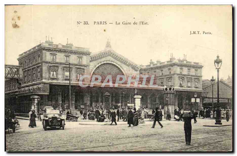 CPA Paris La Gare de L Est