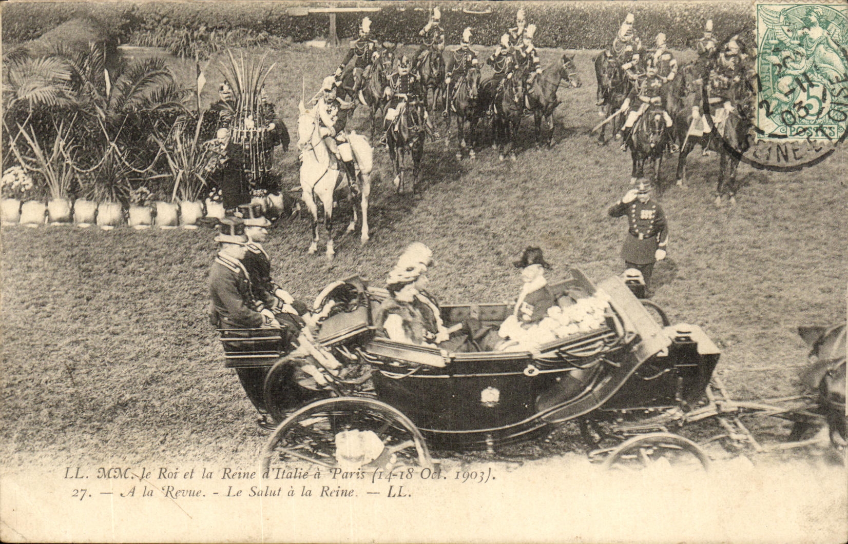 Le Roi et la Reine d'Italie à Paris — Revue du 14-18 Oct. 1903 — LL. MCM.