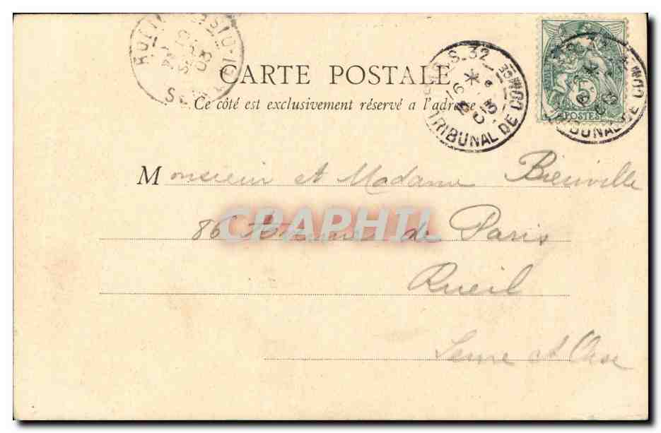 CPA Paris Eglise de la Sorbonne Universite — Rückseite