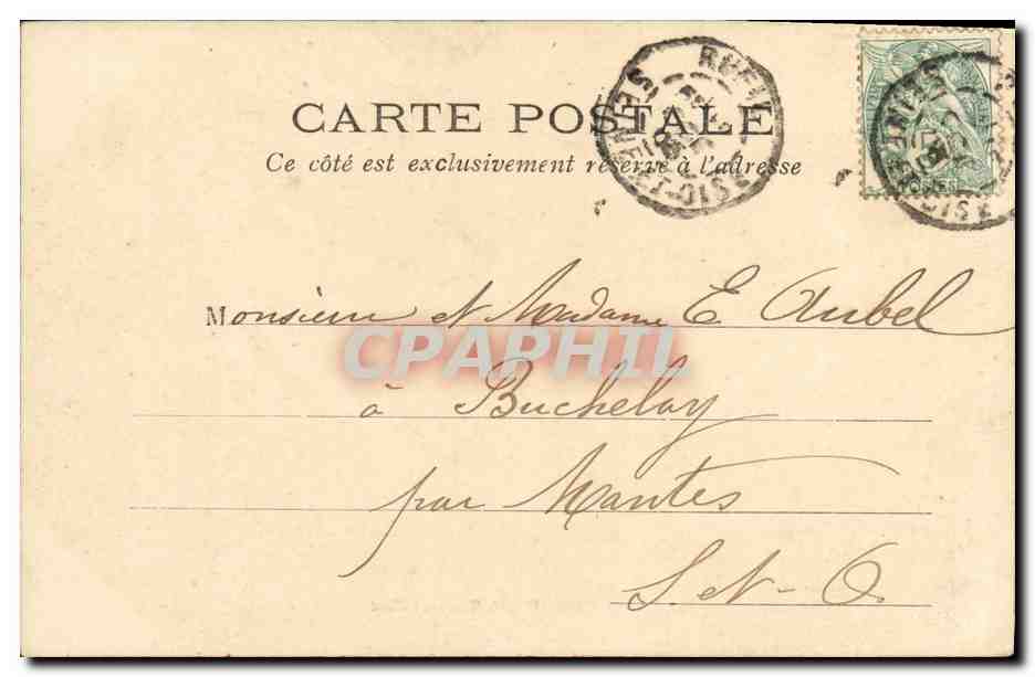 CPA Paris Palais Royal Consell d Elat — Rückseite