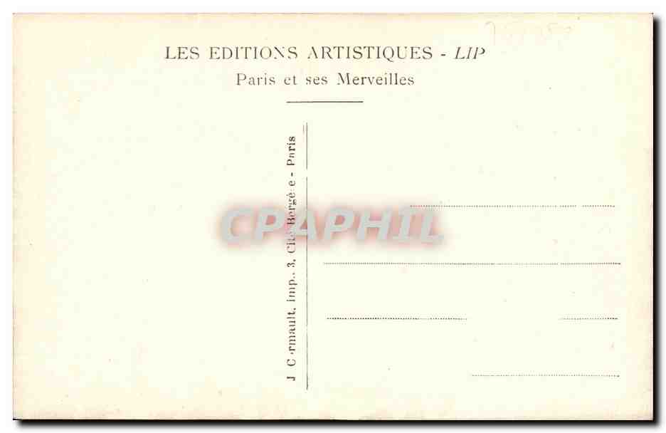 CPA Paris La Porte St Denis  — Verso