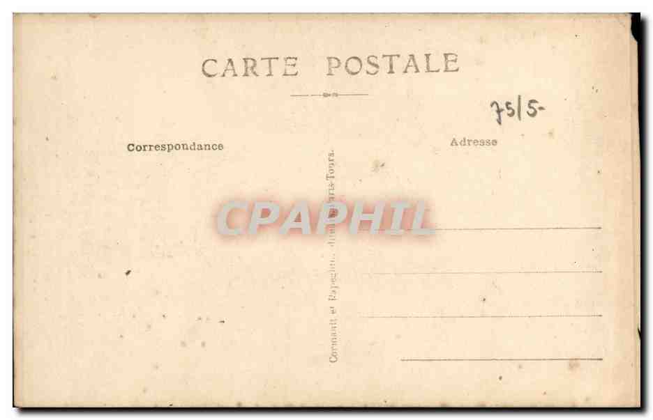 CPA Paris Le General Montuori a la tete des troupes italiennes Militaria  — Rückseite