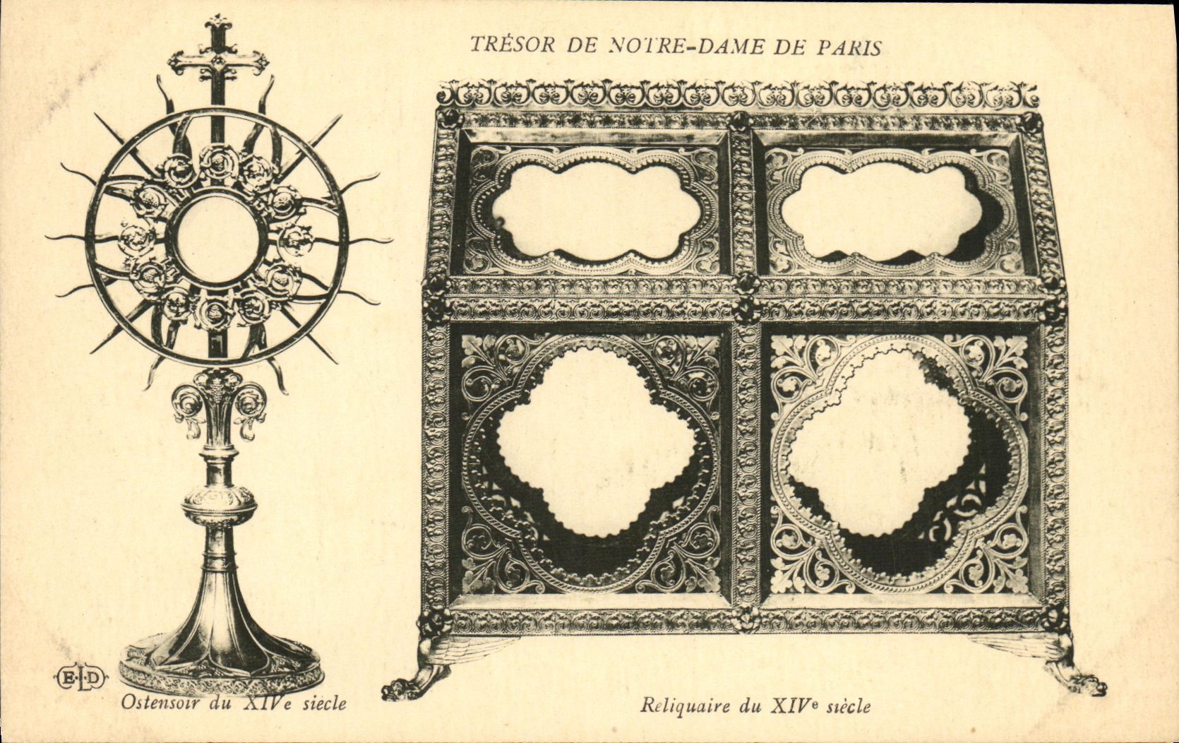 CPA Paris Tresor De Notre Dame De Paris Reliquaire du 14eme