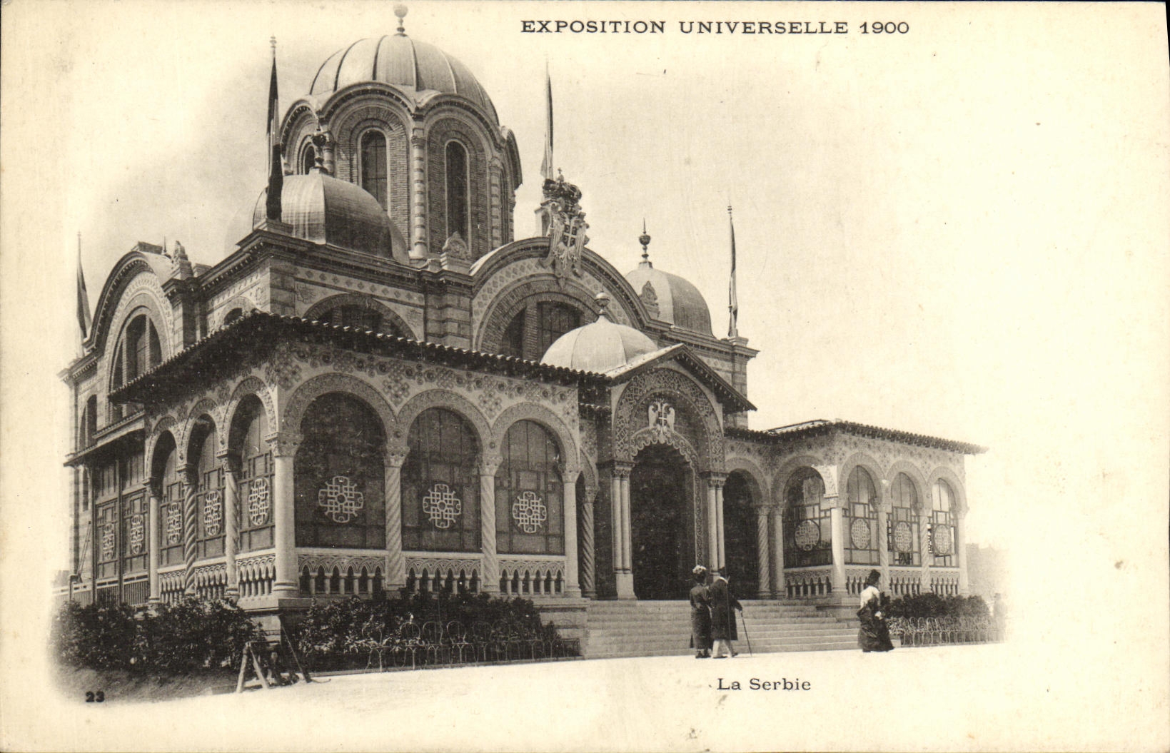 CPA Paris Exposition Universelle 1900 La SErbie 