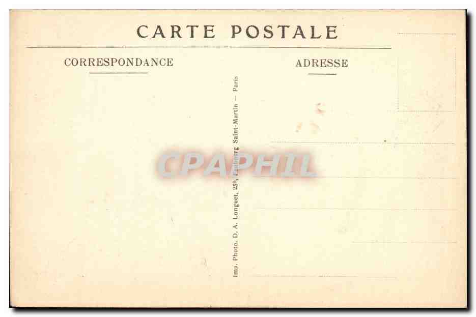 CPA Paris Hopital du jardin colonial  — Verso