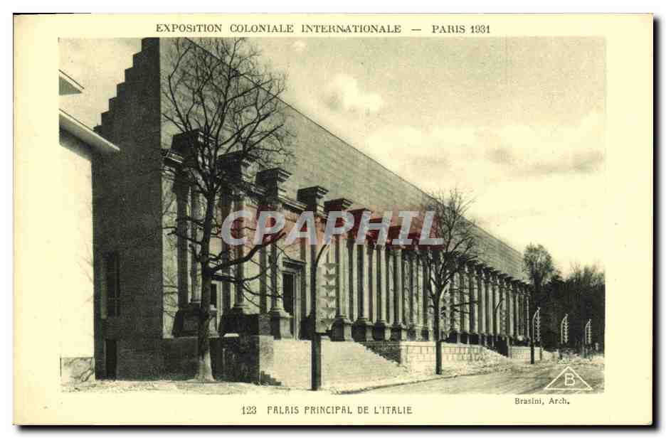 Palais Principal de l'Italie — Exposition Coloniale Internationale — Paris 1931