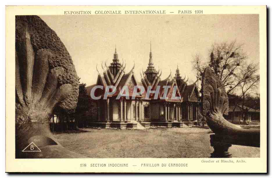 CPA Paris Exposition Coloniale Internationale 1931 Section Indochine Pavillon du Cambodge