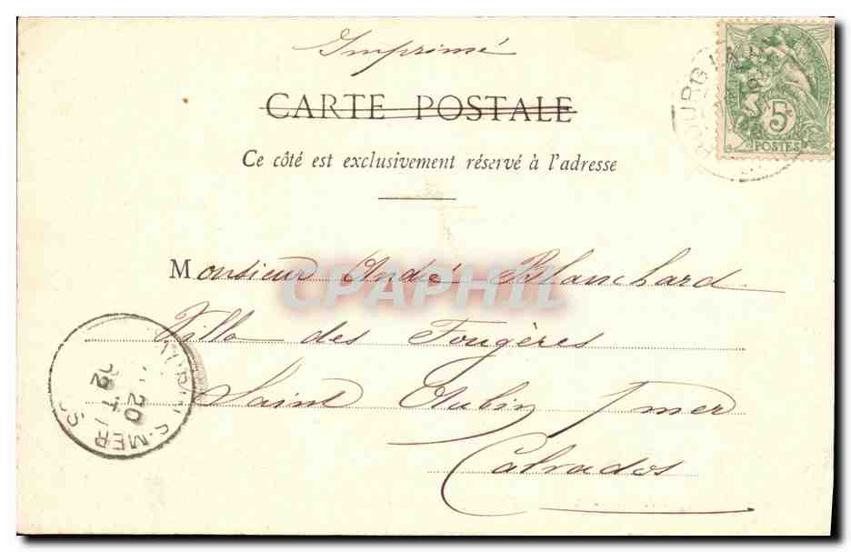 CPA Paris L Arc de Tromphe de L Etoile — Rückseite