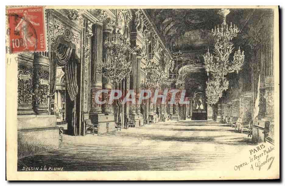 CPA Paris L Opera le foyer public 
