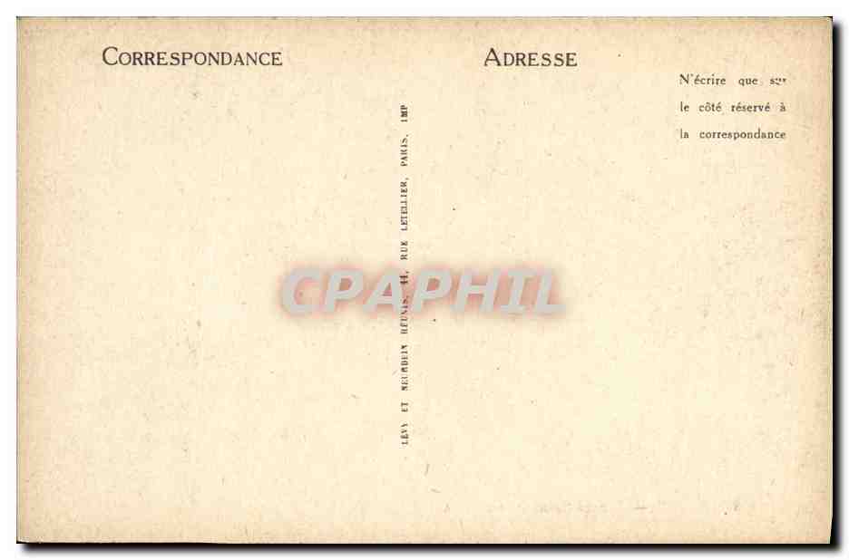 CPA Paris Square Saint Pierre  — Verso