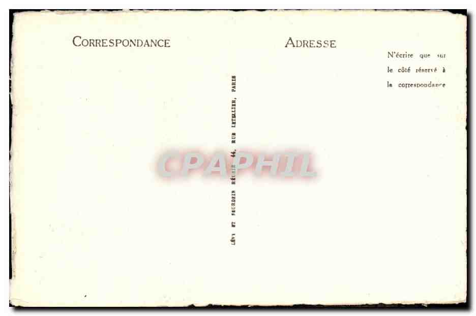 CPA Paris Vieux Montmartre 1923 La rue du calvaire Place du Tertre — Rückseite