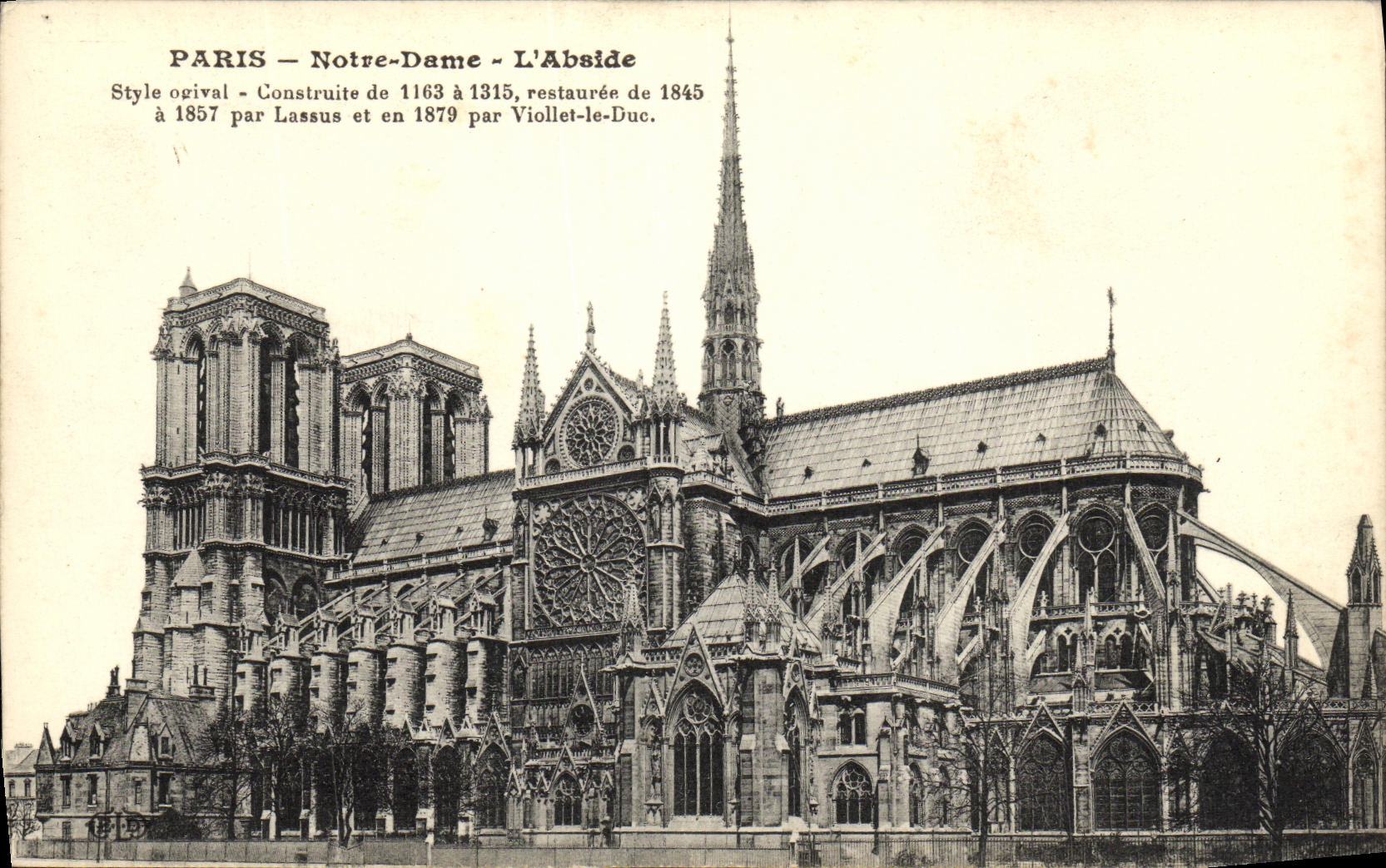 CPA Paris Notre Dame L Abside