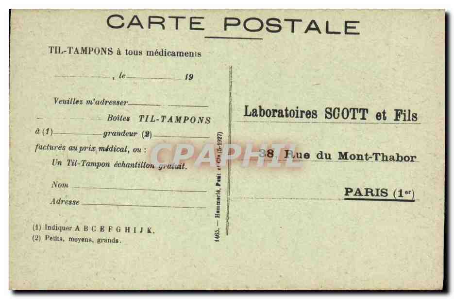 CPA Paris St Germain Des Pres  — Rückseite
