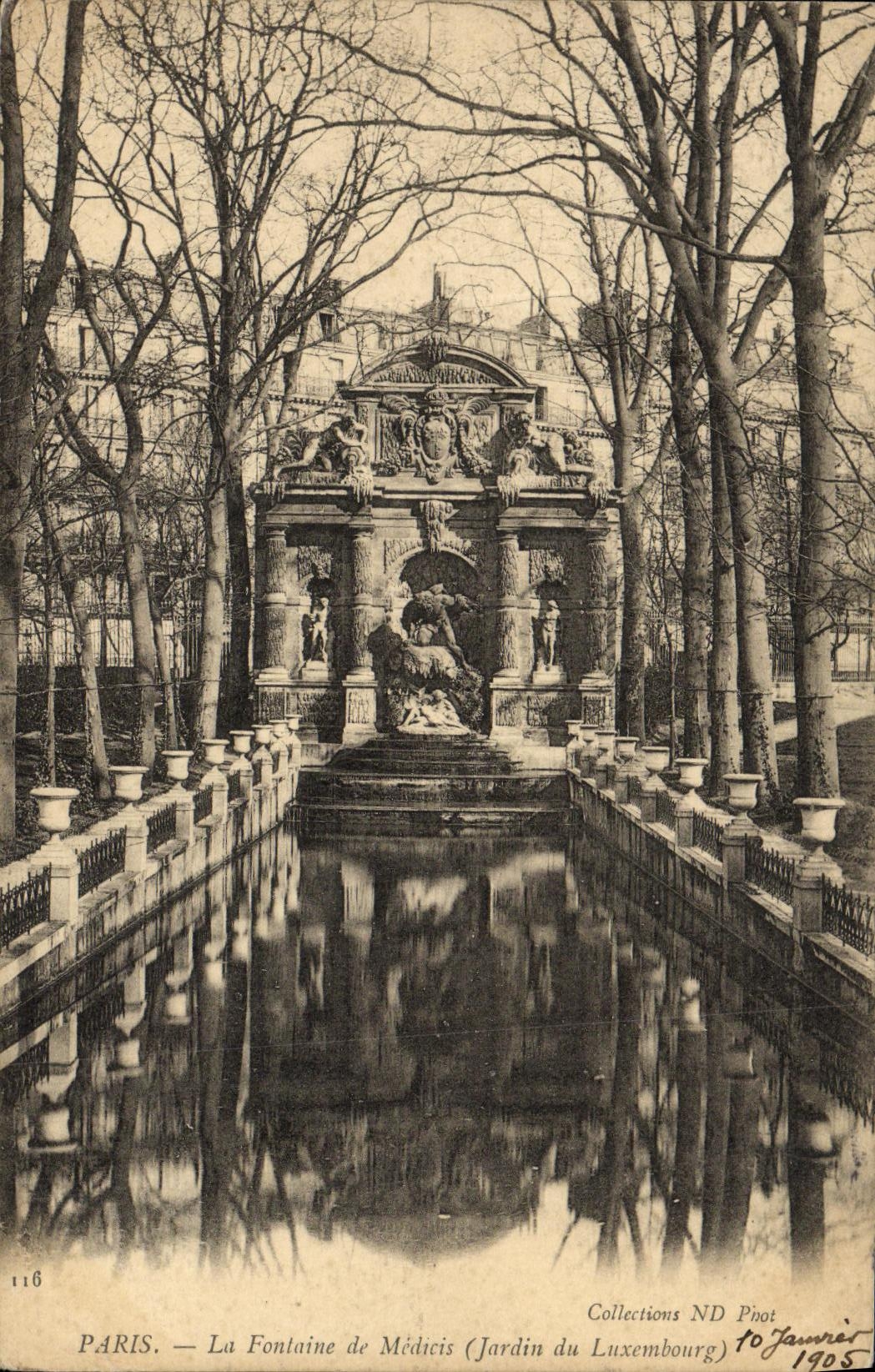 CPA Paris La Fontaine Medicis Jardin du Luxembourg