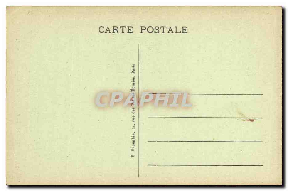 CPA Paris Notre Dame Notre Dame Portail de gauche — Verso