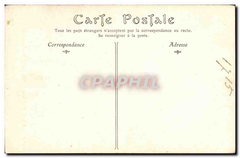 CPA Vieux Paris Fontaine Rue Garanciere — Rückseite
