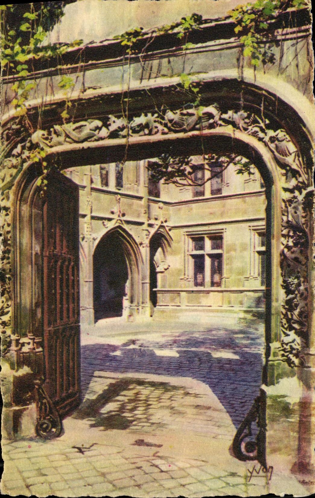 CPA Paris En Flanant Musee de Cluny Porte d entree