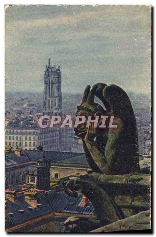 CPA Paris En Flanant Notre Dame De paris Chimere