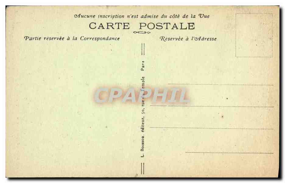 CPA Paris Eglise Saint Eustache Le benitier representant le pape Alexandre II instituant l eau benite — Rückseite