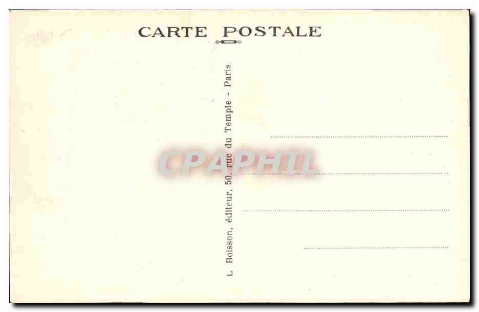 CPA Paris Vieux Montmartre Cabaret artistique du Lapin Agile — Rückseite