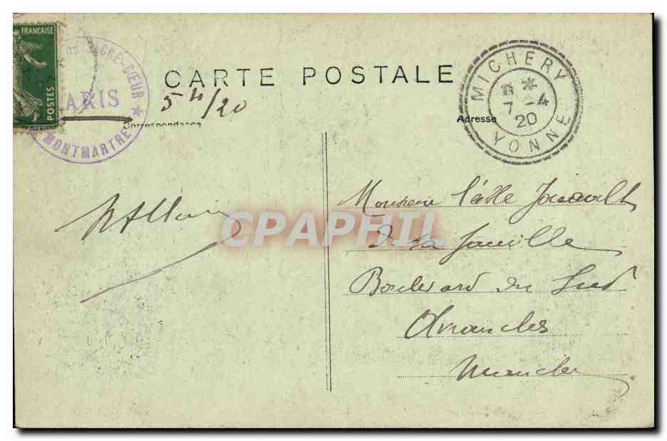 CPA Paris Montmartre Basilique du Sacre Coeur Le maitre autel — Rückseite
