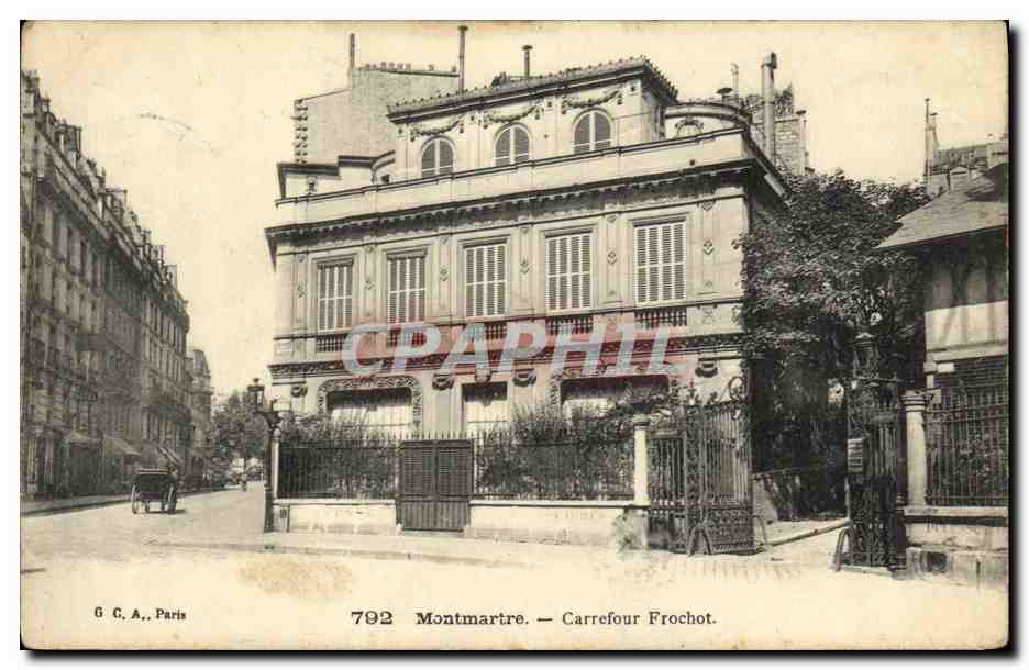 CPA Paris Montmartre Carrefour Frochot 