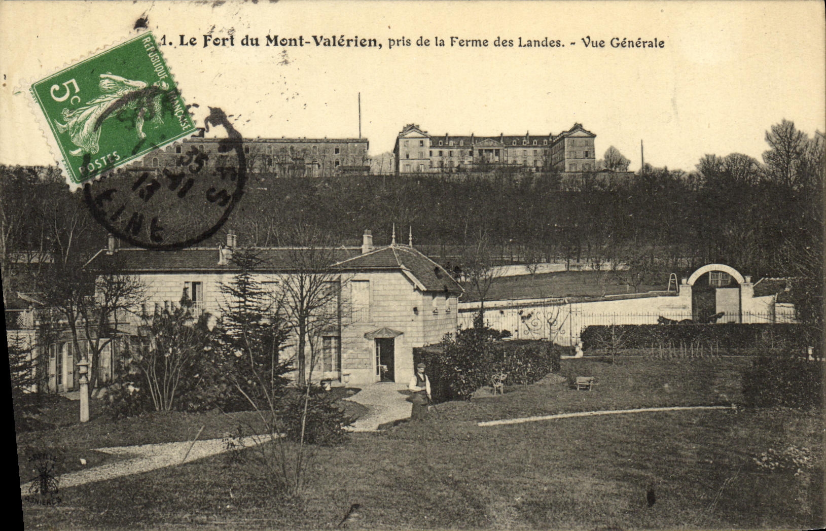 CPA Le Fort du Mont Valerien Pris de La Ferme des Landes Vue Generale