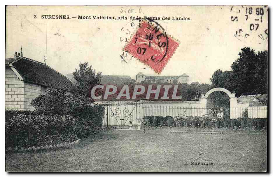 CPA Suresnes Mont Valerien Pris de la Ferme Des Landes 