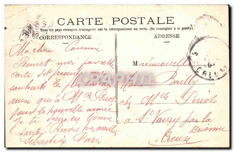 CPA Suresnes Mont Valerien Pris de la Ferme Des Landes  — Rückseite