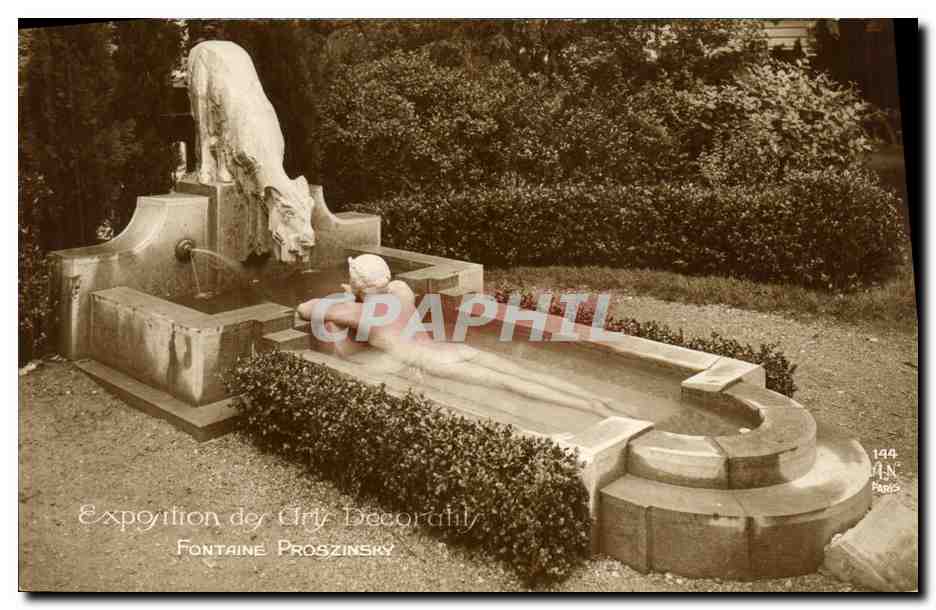 Fontaine Proszinsky — Esposizione dell'Arte Decorativa — Parigi
