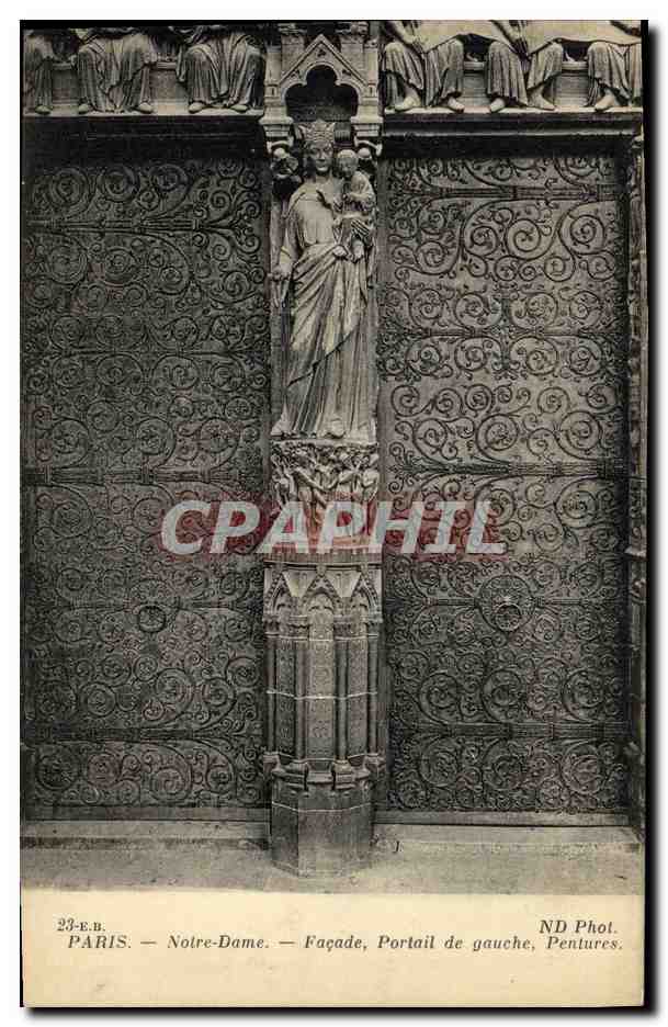 Paris — Notre-Dame — Façade, Portail de gauche, Pentures