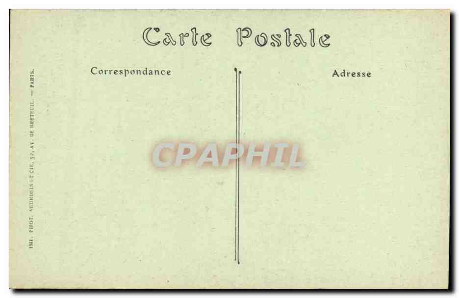 CPA Paris Notre Dame Portail Lateral Sud Saint Marcel — Verso