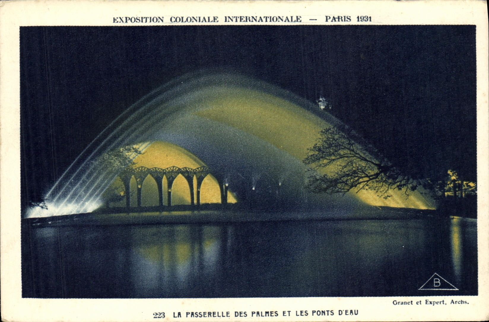 CPA Exposition Coloniale Internationale Paris 1931 La passerelle des palmes et les ponts d eau