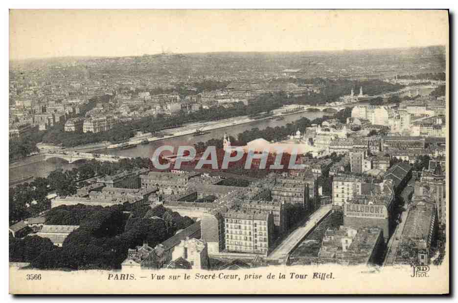 CPA Paris Vue Sur Le Sacre Coeur Prise De La Tour Eiffel 