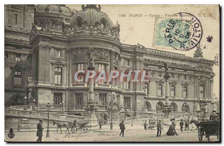 CPA Paris Opera Facade laterale