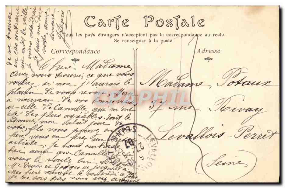 CPA Paris Le Parvis Notre Dame et L Hotel Dieu  — Verso