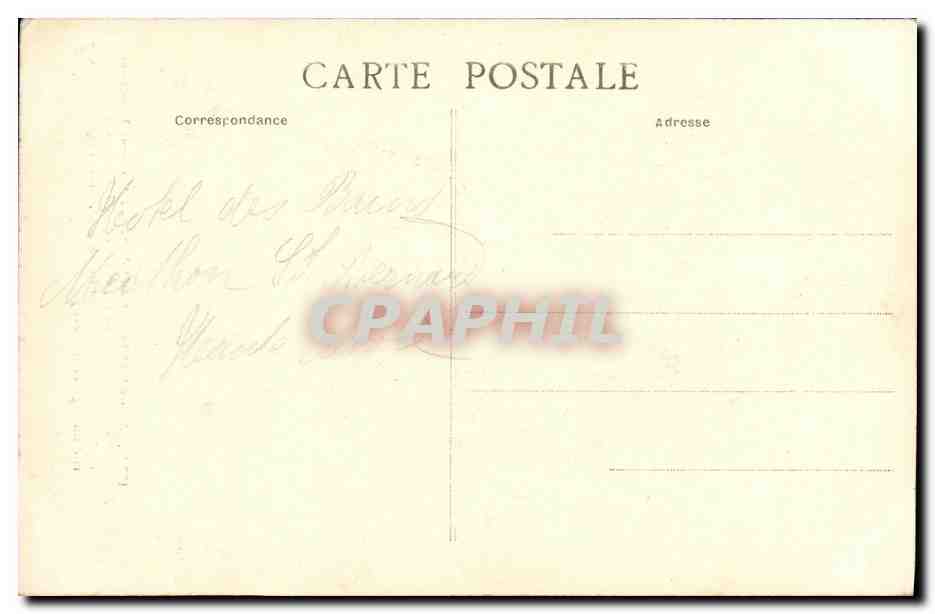 CPA Paris Hotel de Sens Ancienne Residence dans le quartier Saint Antoine — Rückseite