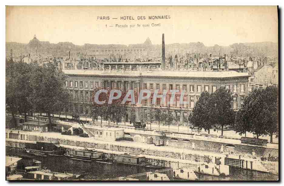 CPA Paris Hotel des Monnaies Facade sur le quai Conti